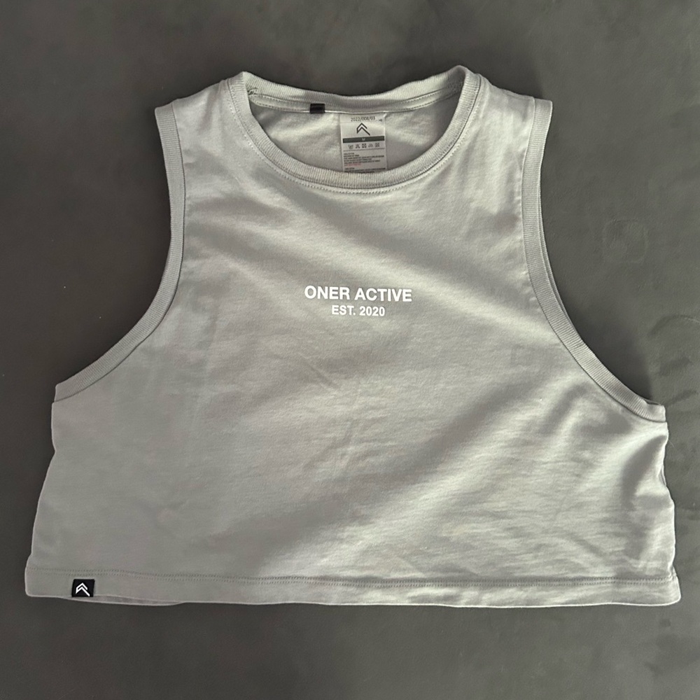 Oner Active Sage Green Cropped Tank